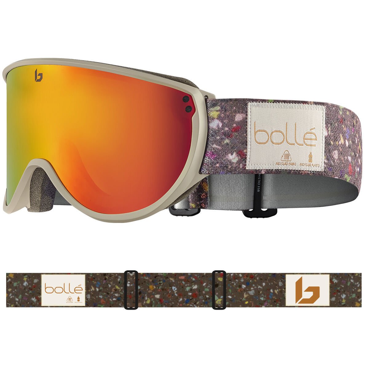 Bollé BLANCA Ski Goggles Oatmeal Matte | OFNUA6091