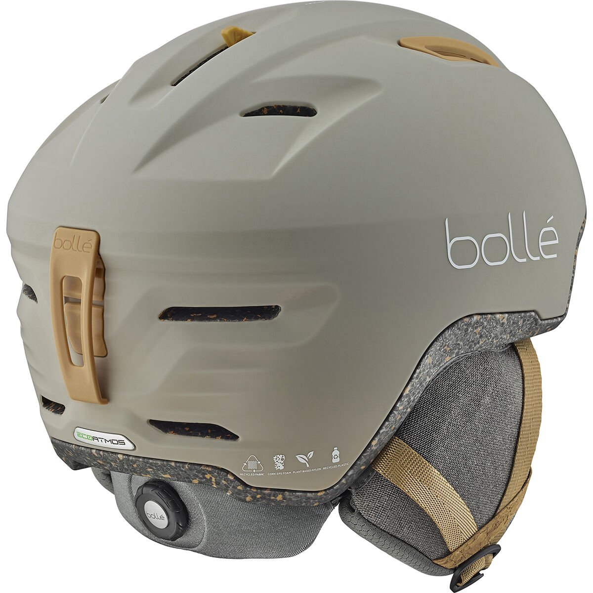 Bollé ECO ATMOS Ski Helmets Oatmeal Matte | UYTQJ4628