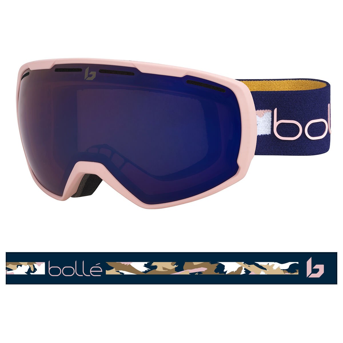 Bollé LAIKA Ski Goggles Rosa Marineblå | URVXL3896