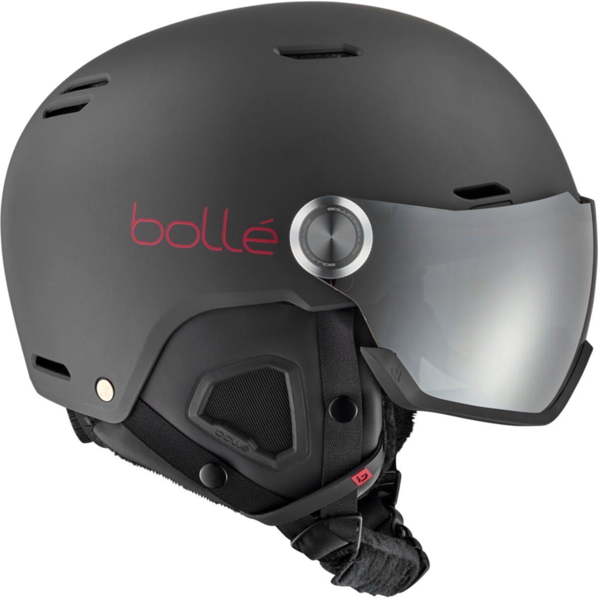 Bollé MIGHT VISOR Ski Helmets Titanium Rød | DPEHQ4307