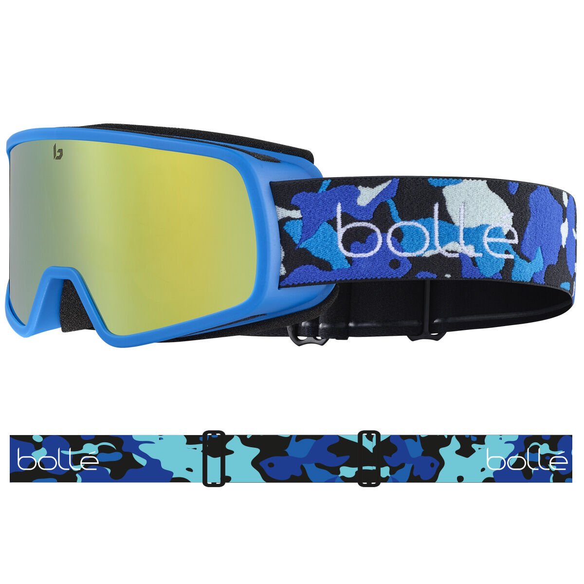 Bollé NEVADA JR Ski Goggles Blå Camouflage | UEOKM6397