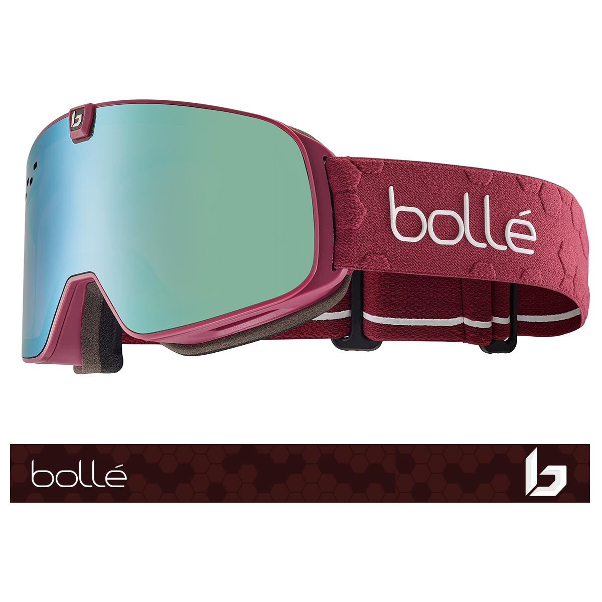 Bollé NEVADA NEO Ski Goggles Garnet Matte | SBLAM6374